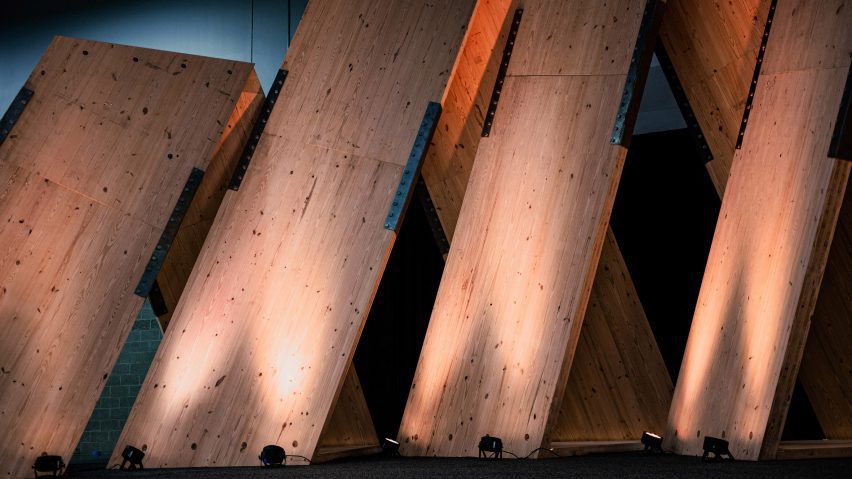 Lights on wood