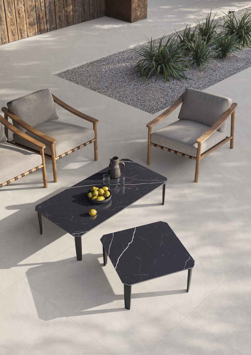 Convivialis tables by Casalgrande Padana