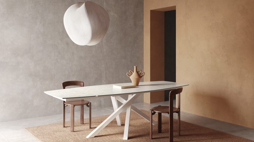 Convivialis tables by Casalgrande Padana