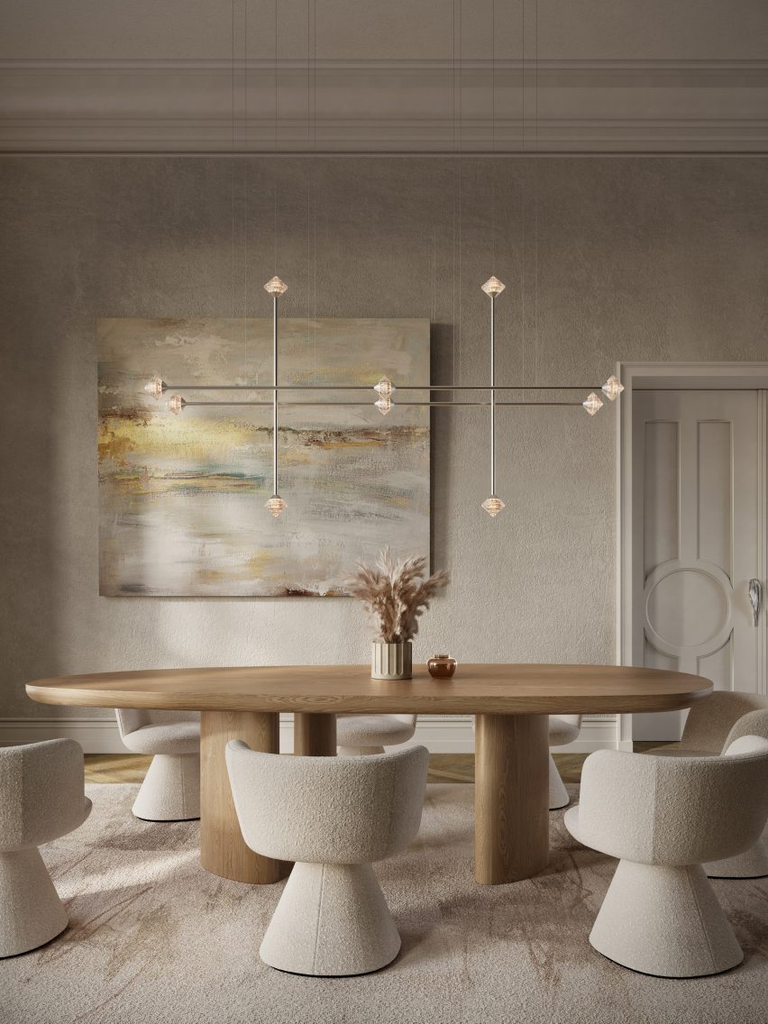 Crystal Links lighting by Preciosa
