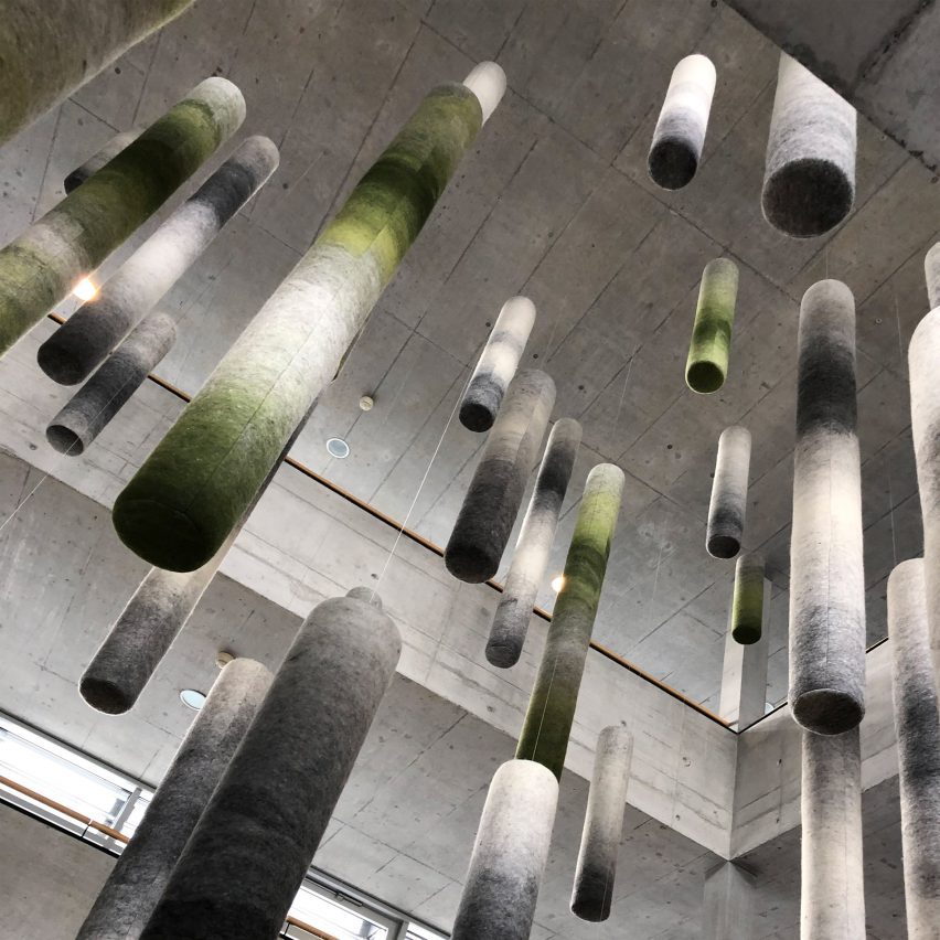 Photosynthesis sound absorbing elements at DesignMarch