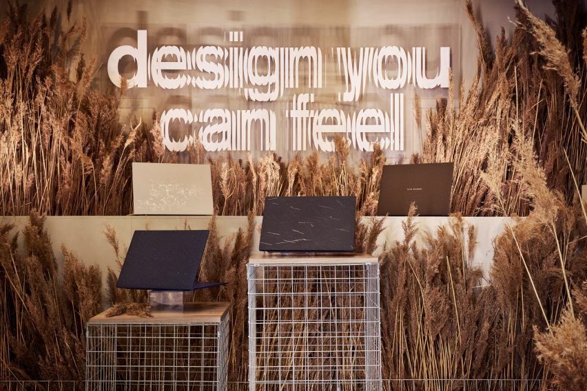 Four limited edition Ceraluminum Zenbooks nestled amongst wheat