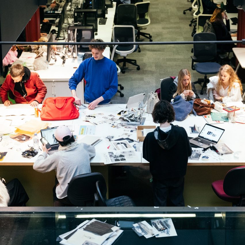 students working