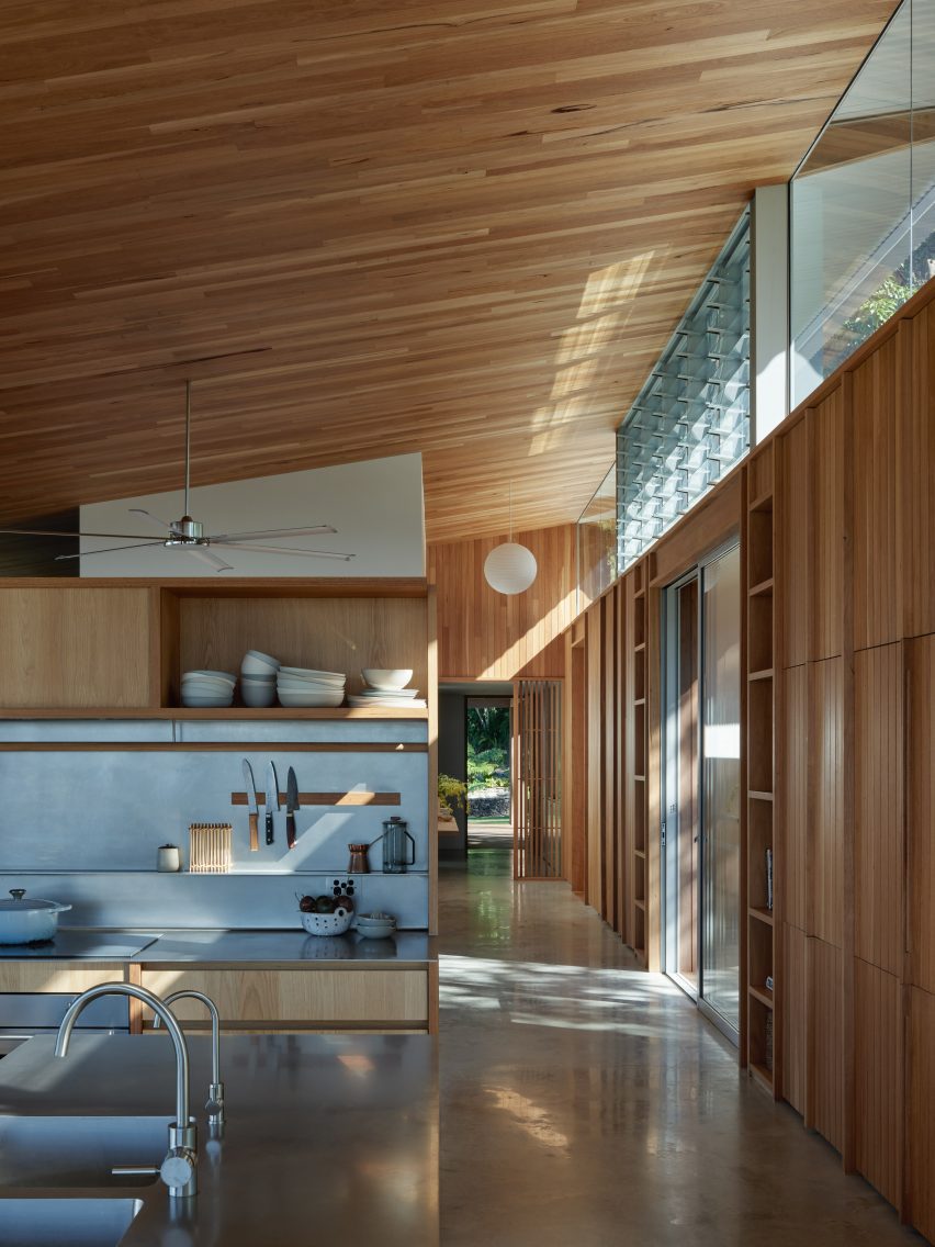 Kitchen interior within Mango Lane by DFJ Architects