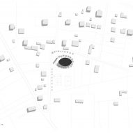 Site plan of Narac Church by Arkpro Studio