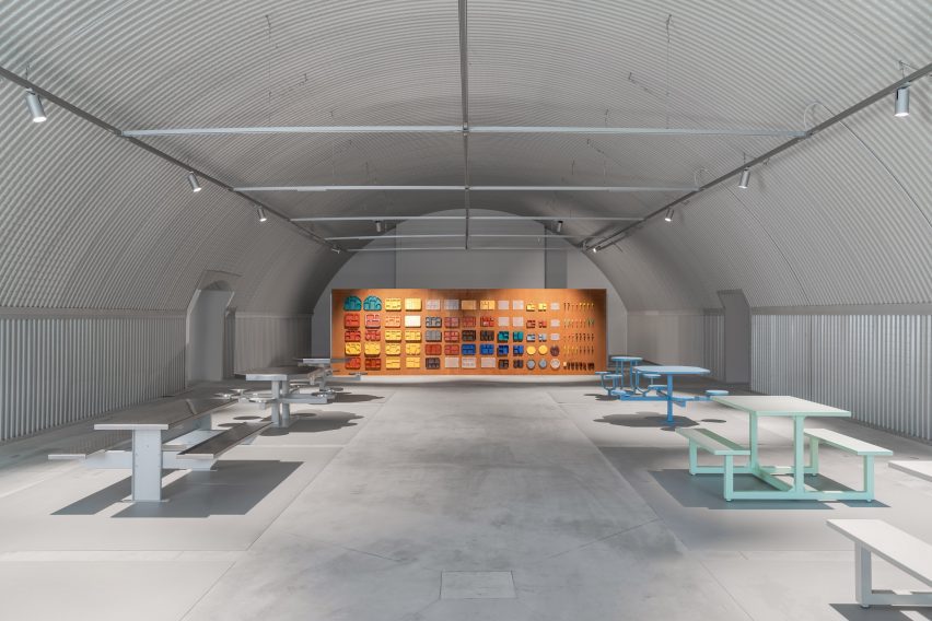 Eating Time section of Prison Times exhibition by Dropcity at Milan design week 2025