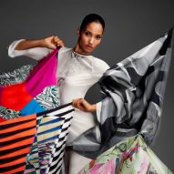 Bold scarves by Epson and Patternity draw attention to the fashion industry's water overuse