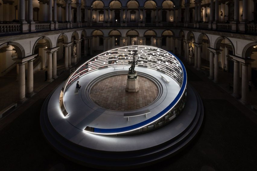 Rotating library in Milan