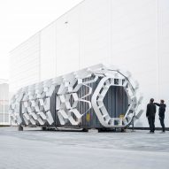 A storage unit wrapped in a shell