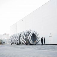A storage unit wrapped in a shell