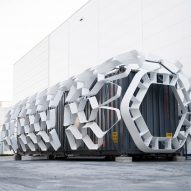 A storage unit wrapped in a shell