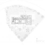 Ground floor plan of Gulzar's Residence by Field Architects