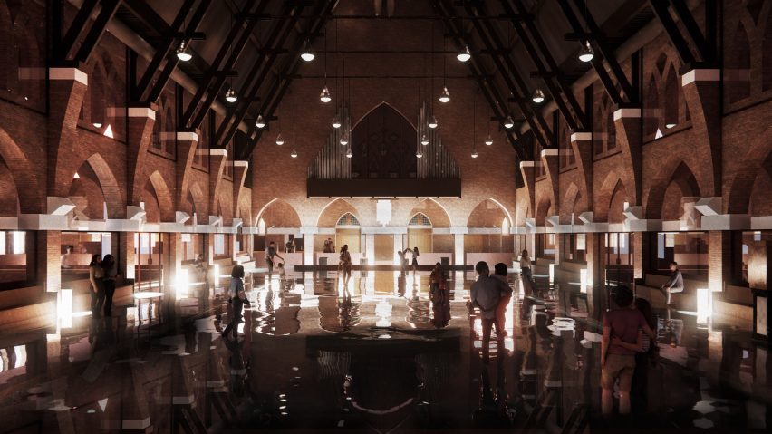 Holy Water swimming pool in a church by MVRDV and Zecc Architecten