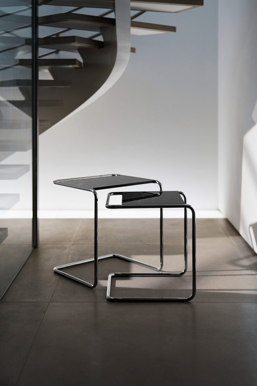 Nesting side tables by Jil Sander