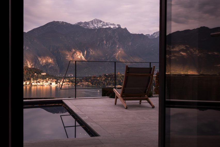 Terrace of Lake Como Villa by Tuckey Design Studio