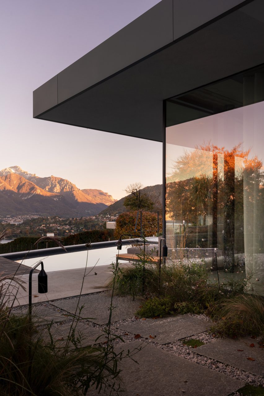Exterior of Lake Como Villa by Tuckey Design Studio