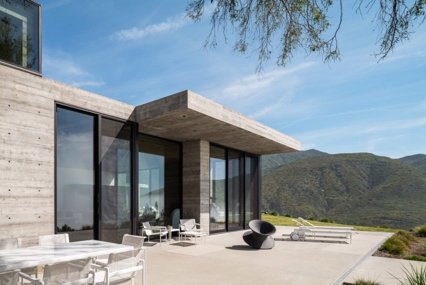 Concrete house in California