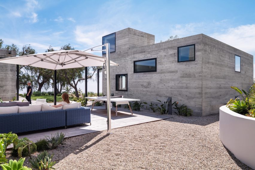 Board-formed concrete structures