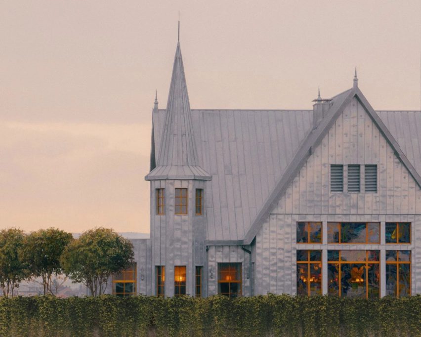 Philippe Starck hotel topped with mansion