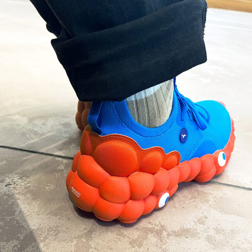 Eyes on trainer sole