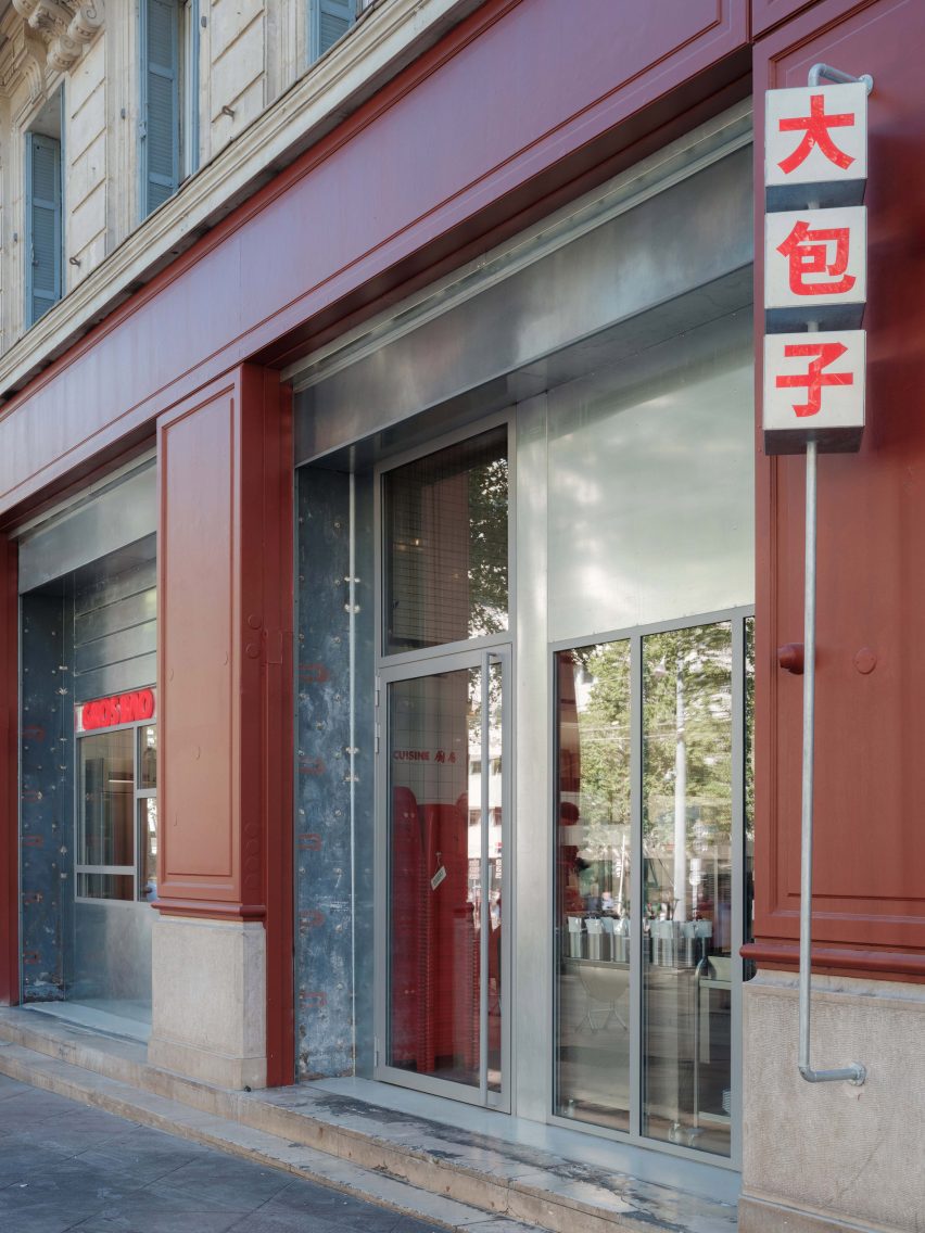 Exterior of Gros Bao restaurant in Marseille by Neri&Hu