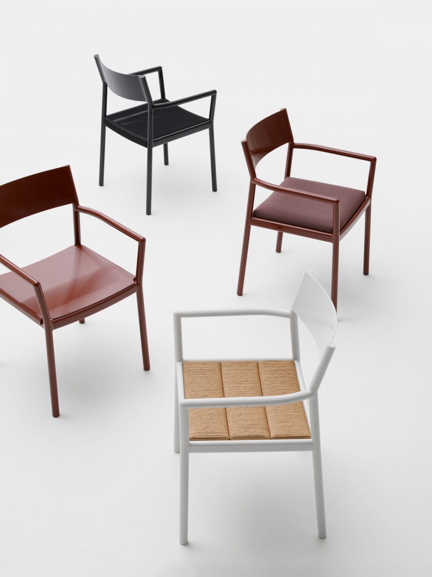 Passage tables and chairs by Ronan Bouroullec for Kettal