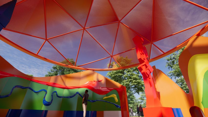 Serpentine Play Pavilion by Peter Cook