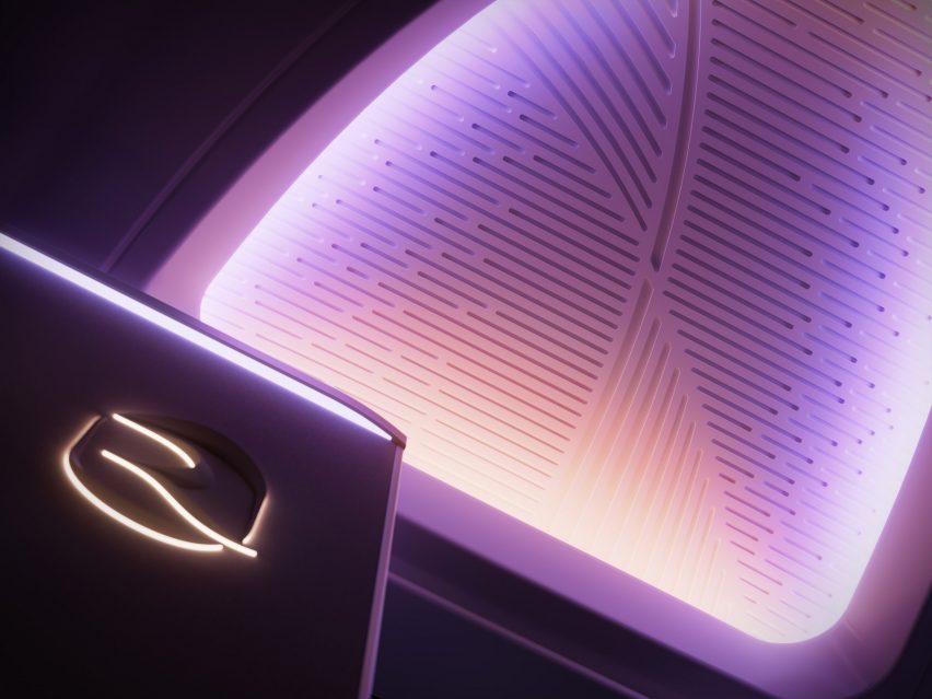 Ceiling of airplane cabin interior by PriestmanGoode