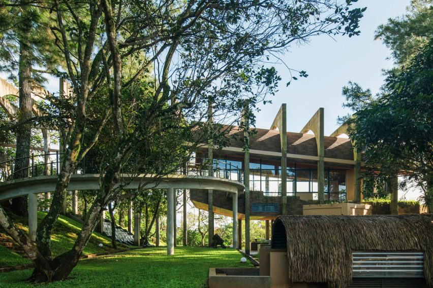 Exterior view of religious retreat by RAD+ar