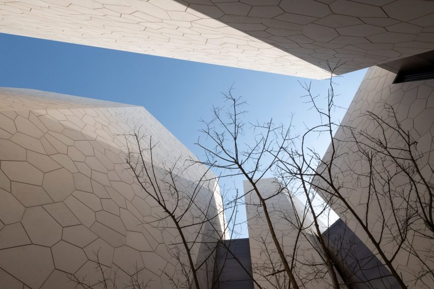 Courtyard of the Saudi Arabia Pavilion by Foster + Partners and Journey
