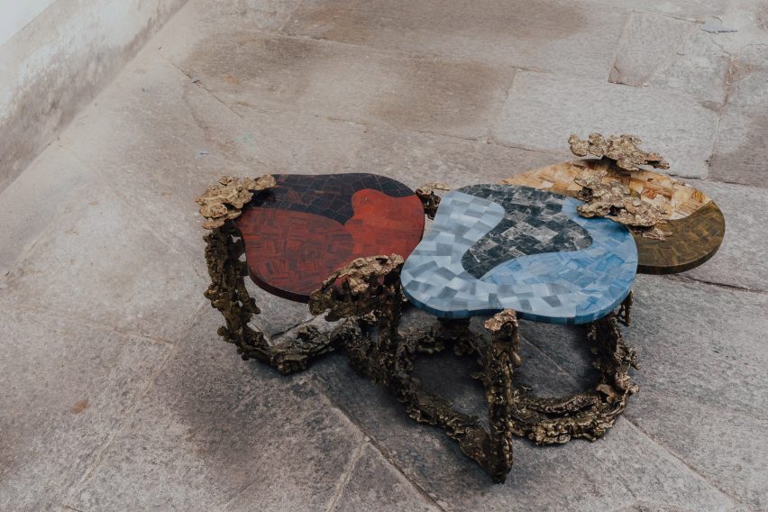 Nadi table by Luca Gruber and Vikram Goyal Studio