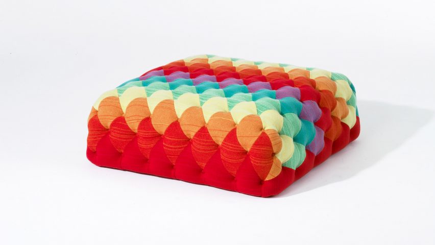 Motley ottoman by Donna Wilson