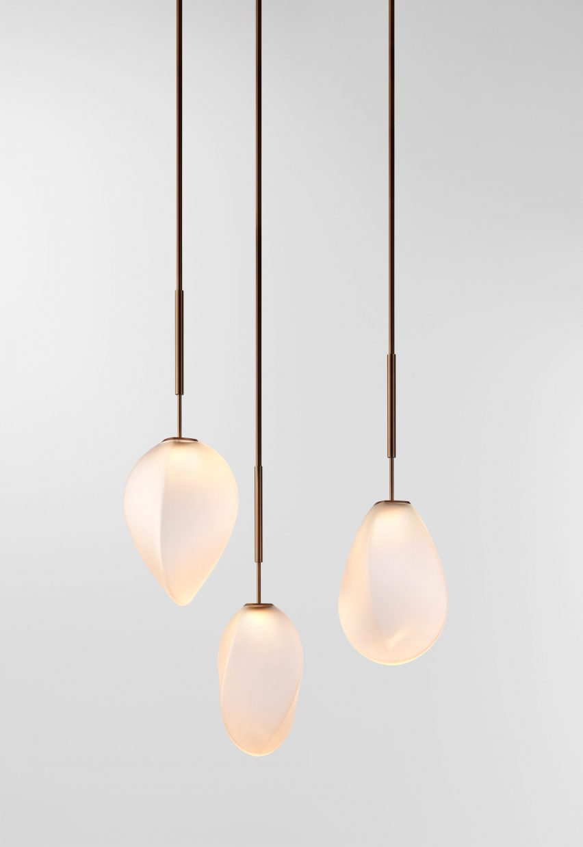 Solace pendant light by Ross Gardam