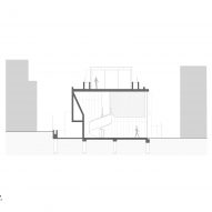 Section of South Yarra House by Pandolfini Architects