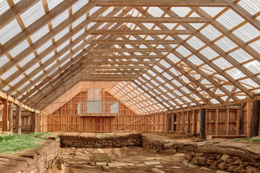 Inside the St&ouml;ng Viking ruins shelter in Iceland by Sp(r)int Studio