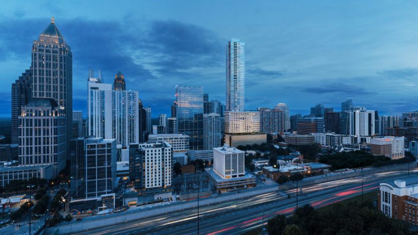 Atlanta skyline with new tower
