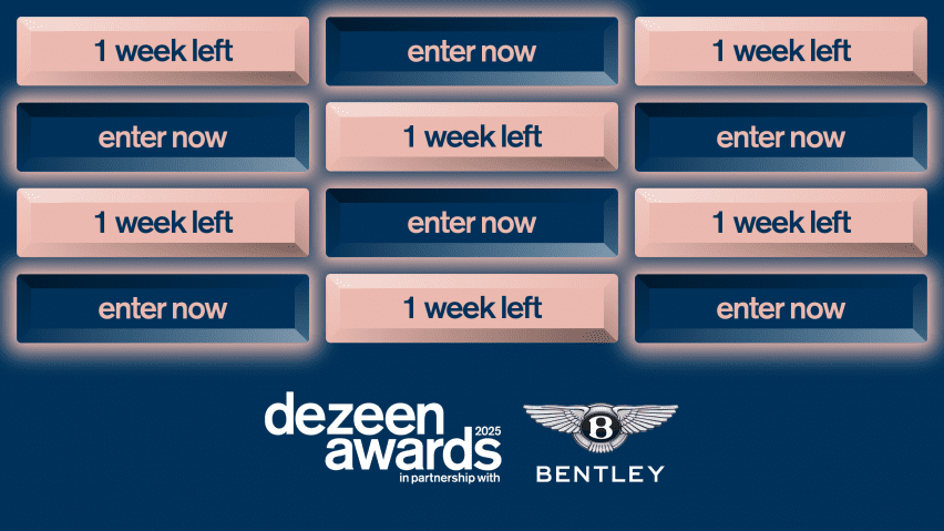 One week left to enter Dezeen Awards