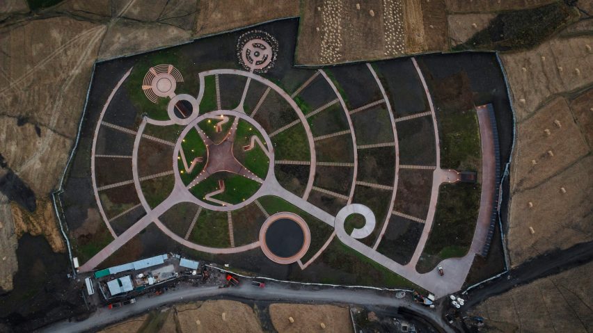 Birds' eye view of Ethiopian memorial