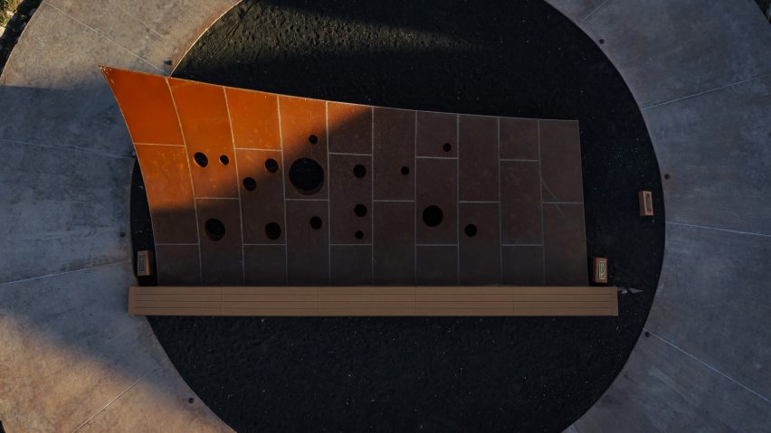 Corten-steel monument in Addis Ababa