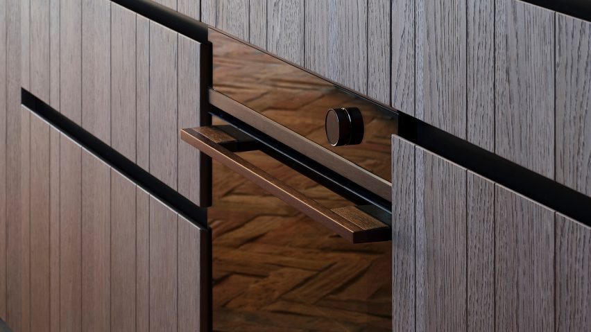 Close-up of a Fisher & Paykel appliance