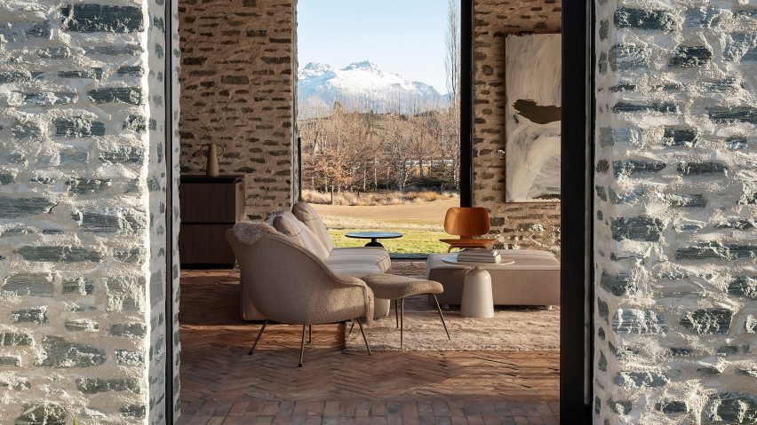 The living area of a New Zealand home