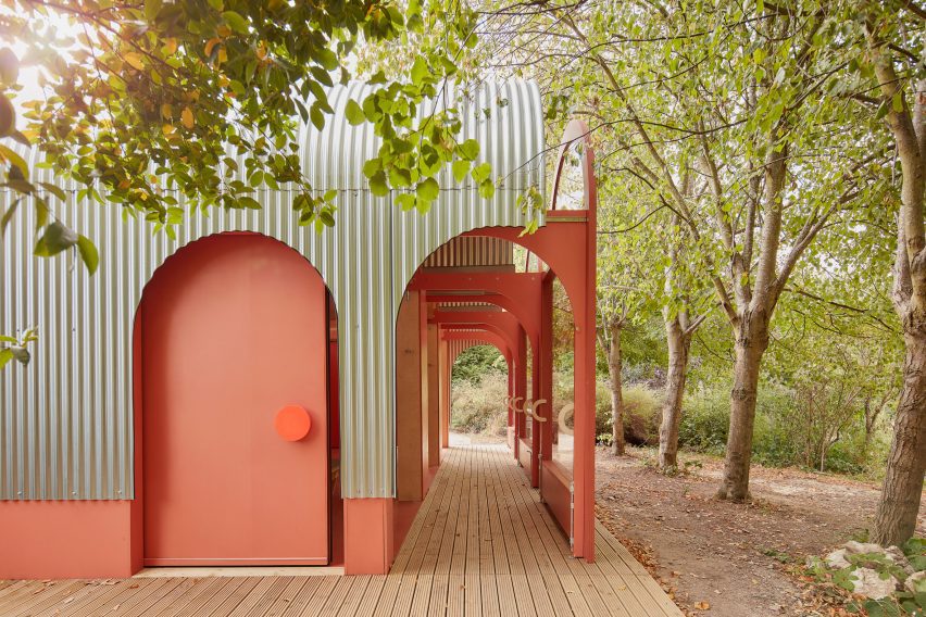 Exterior of The Blooming Shed by Bat Studio