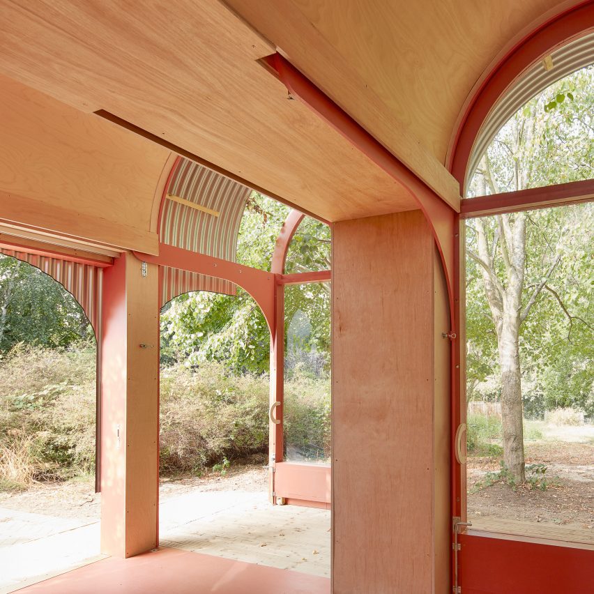 Interior of The Blooming Shed by Bat Studio