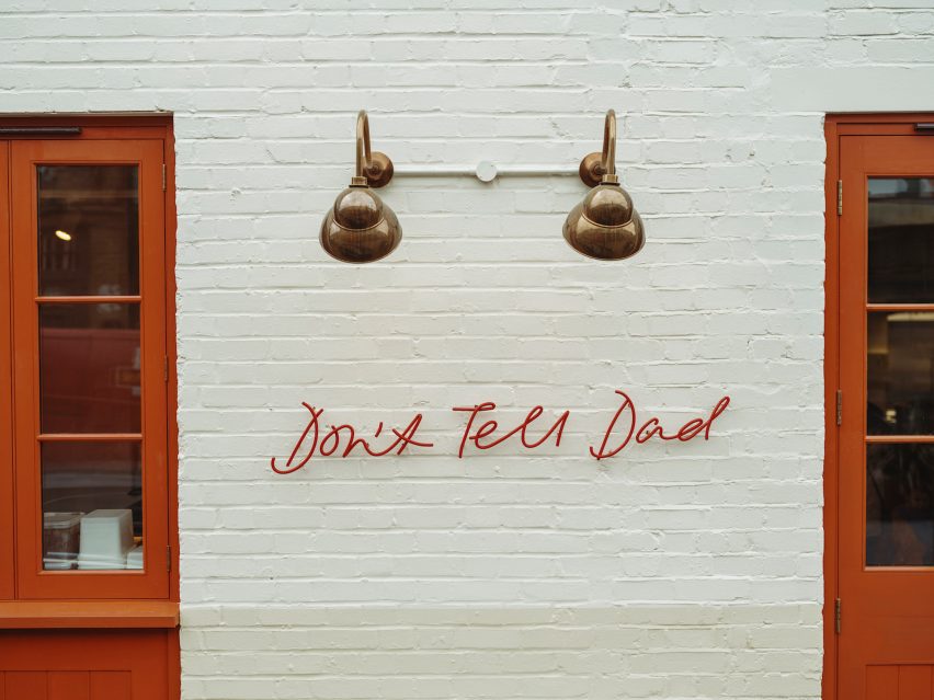 Signage at Don't Tell Dad by Daisy Peat and Nothing is Not Nothing