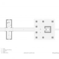 Plan of Ganga Leheri Temple by Abin Design Studio