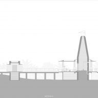 Section of Ganga Leheri Temple by Abin Design Studio