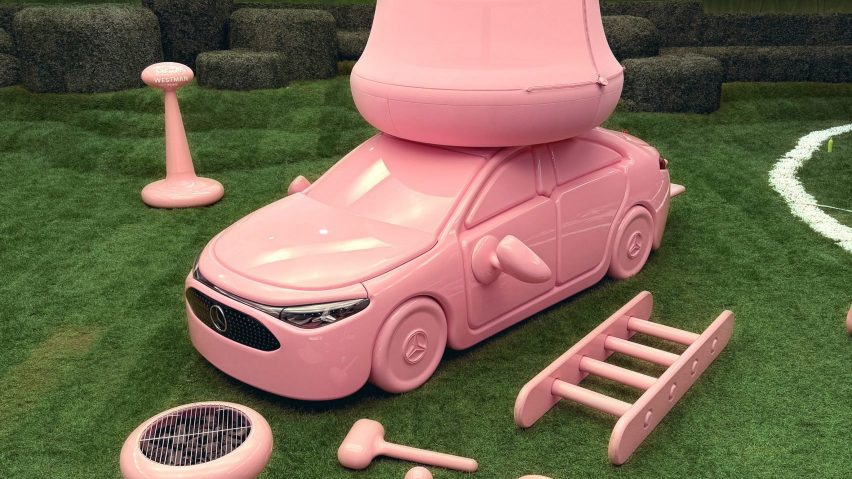 Pink car by Gustaf Westman