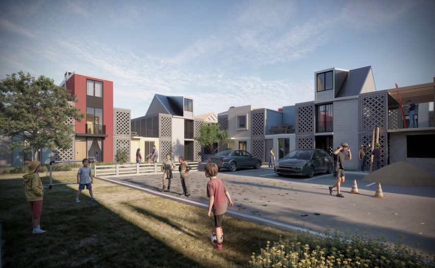 Render of Elemental's "most radical" incremental housing design