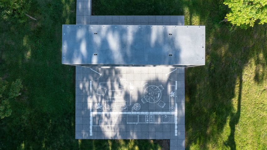 Aerial view of the USB prototype by Holcim and Elemental
