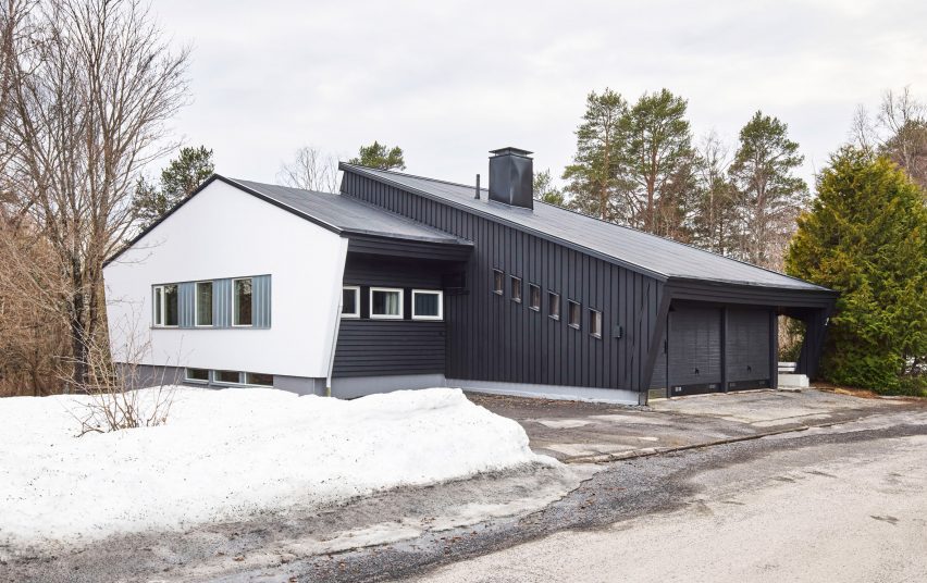 Exterior view of the Swedish home in Ume&aring;
